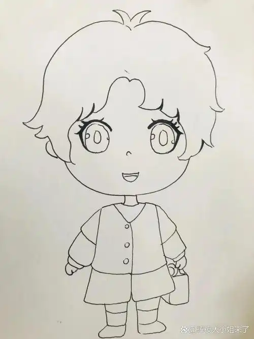 初级动漫人物线稿   初学者也能画!超简单的动漫人物线稿分享来啦!