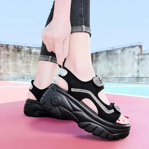 莱卡金顿laikajindun夏季轻便女款魔术贴户外沙滩鞋女鞋女凉鞋7017