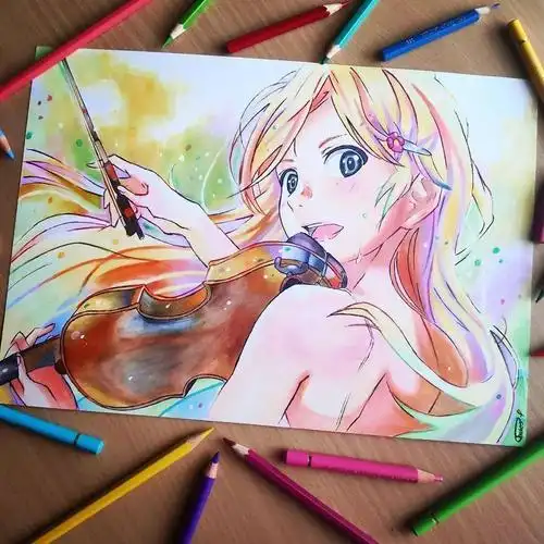 原来彩铅画动漫人物这么好看爱了爱了