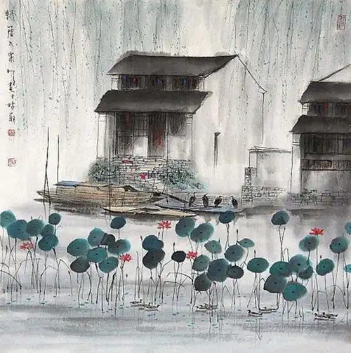 水墨水乡,梦里江南【杨明义国画江南水乡选辑】