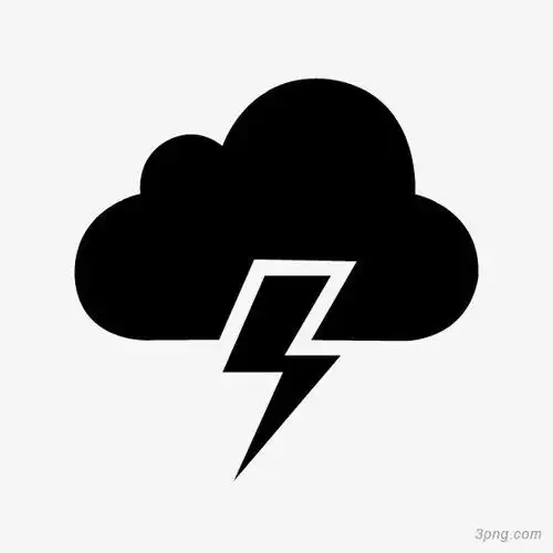 雷电天气标志png素材透明免抠图片-其他元素