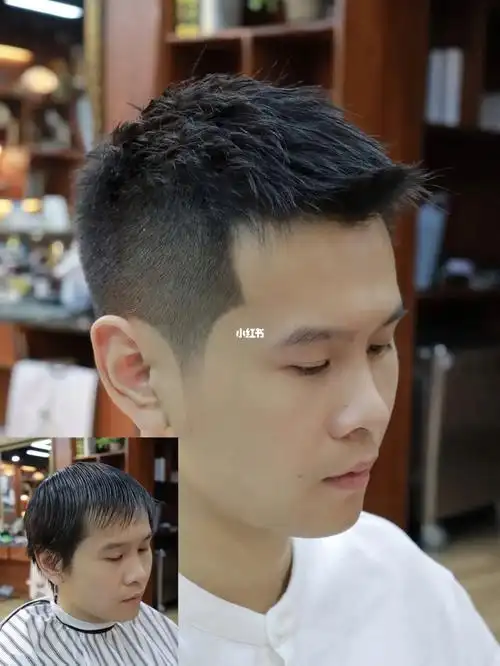 头发不好就否定一款发型#永川男士理发杰帅  #男士理发馆  #男生短发