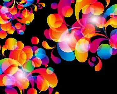 海报炫卡的背景.抽象炫彩色彩滴和干净的地方照片