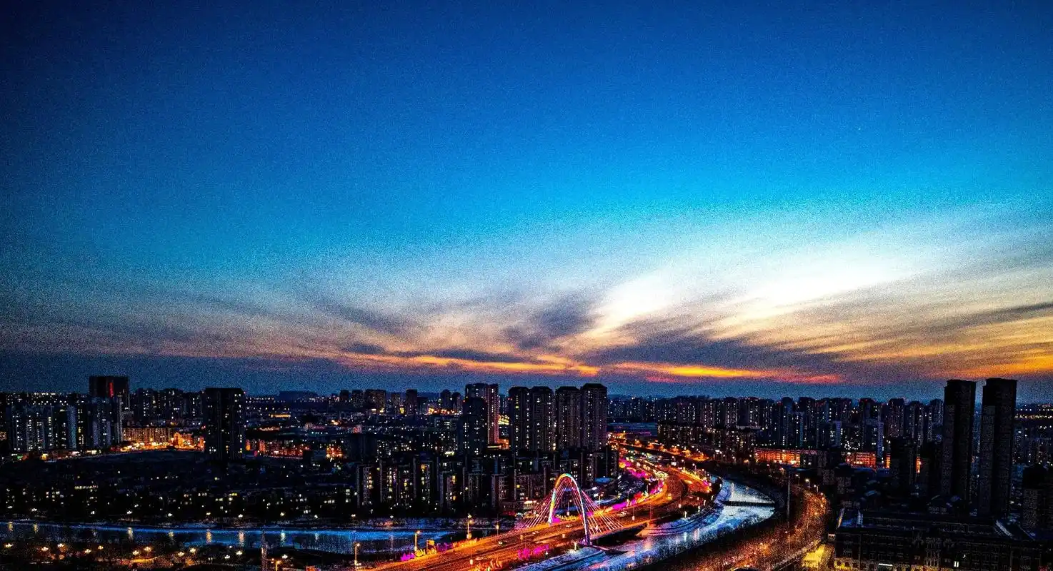 美丽大天津,夜景很美,但是,什么时候来,就是空气不适应,美丽 - 抖音