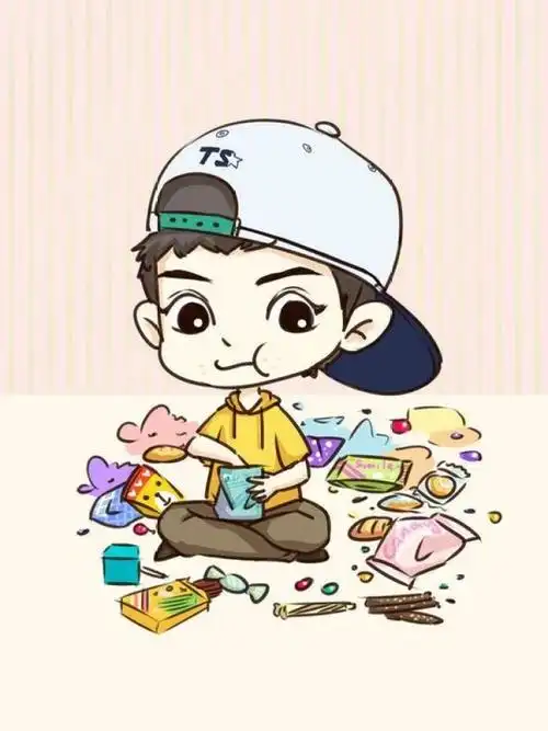 朴灿烈 明星 美男 q版 卡通 动漫 exo 壁纸