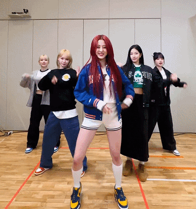 啊韩国女团打上nba了