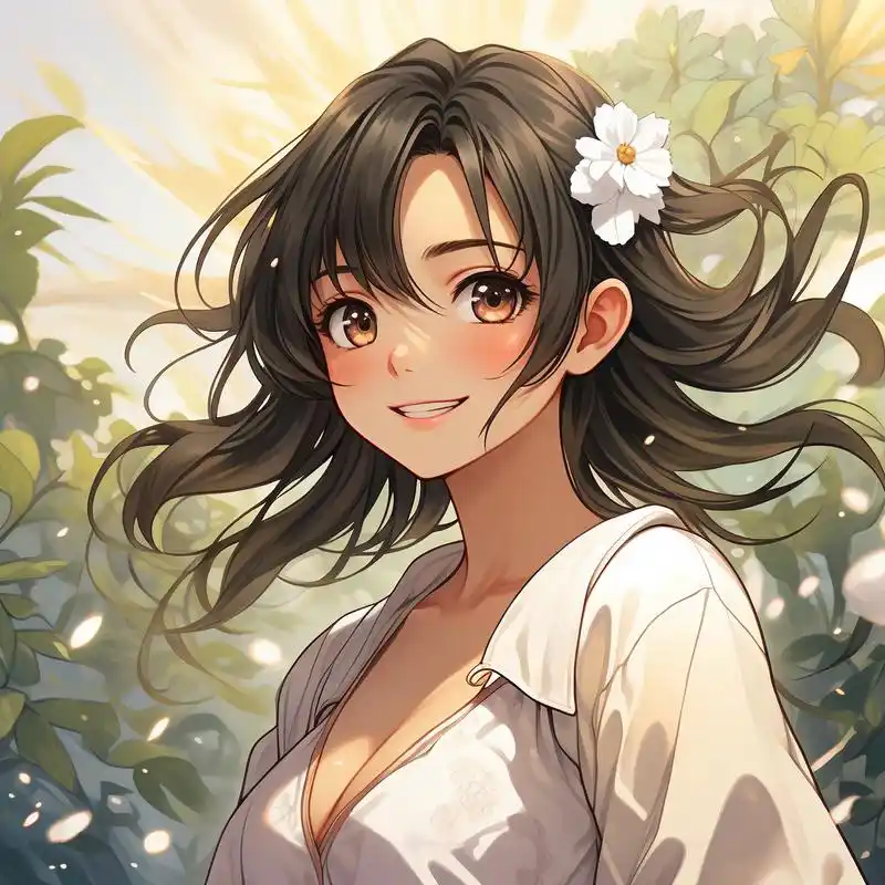 98阳光女孩治愈系头像98