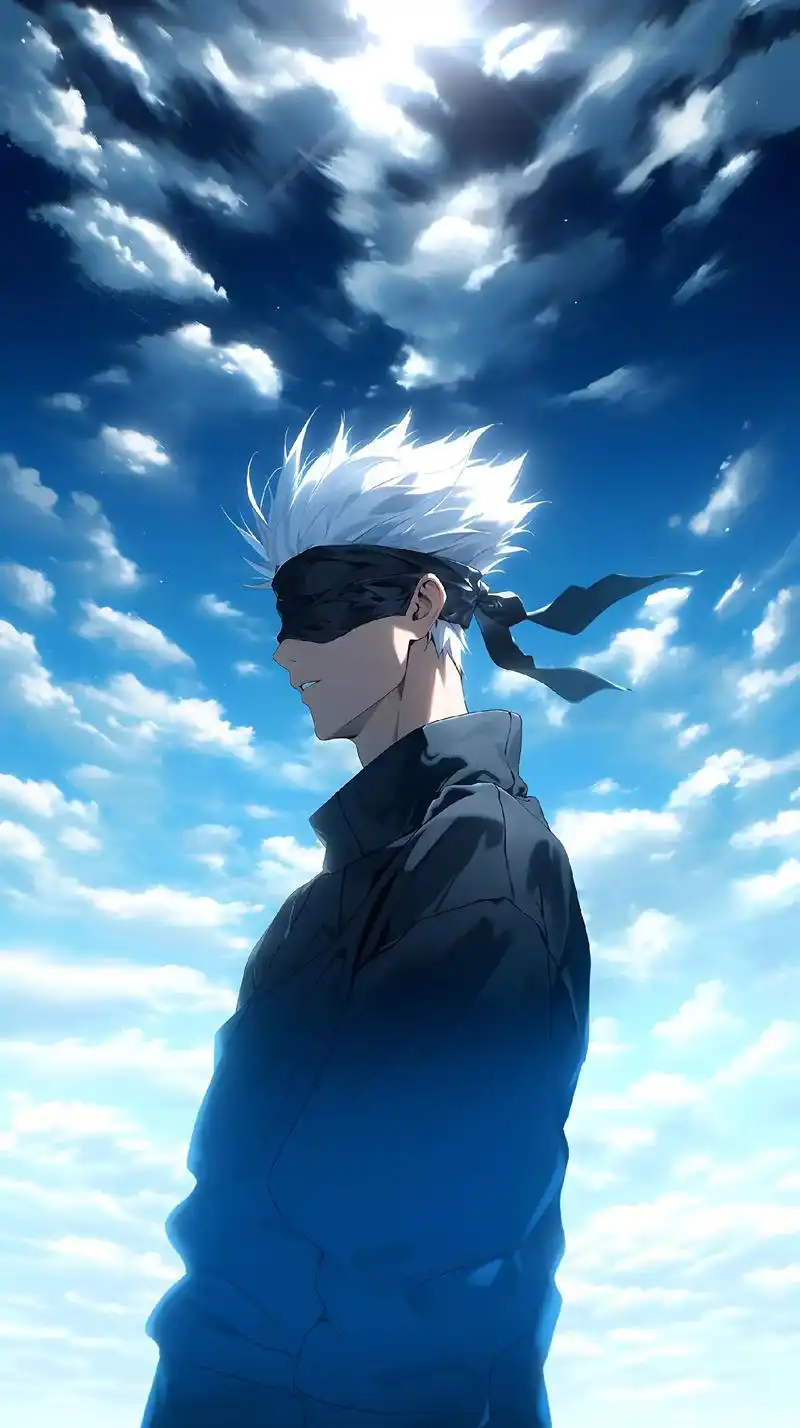 白头发加蓝眼睛=帅哥.#咒术回战 #五条悟 #从漫画里走出来 - 抖音