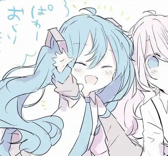 超绝超美的粉蓝色系动漫闺蜜头像_wi-fi_图片_网络