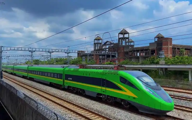 铁路摄影 #楼顶摄影 #广深铁路#复兴号cr200j型电力动车组