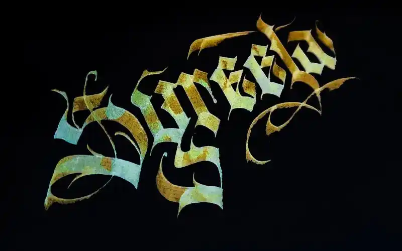 【哥特体】那些闪闪发光的ins风手写英文(syreeta)