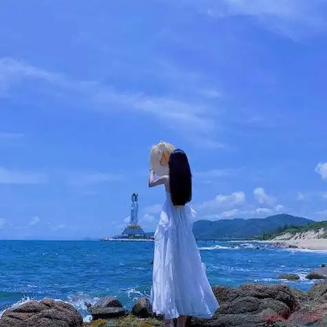 女生头像背影长发唯美海边,侧面正脸都有今日推荐