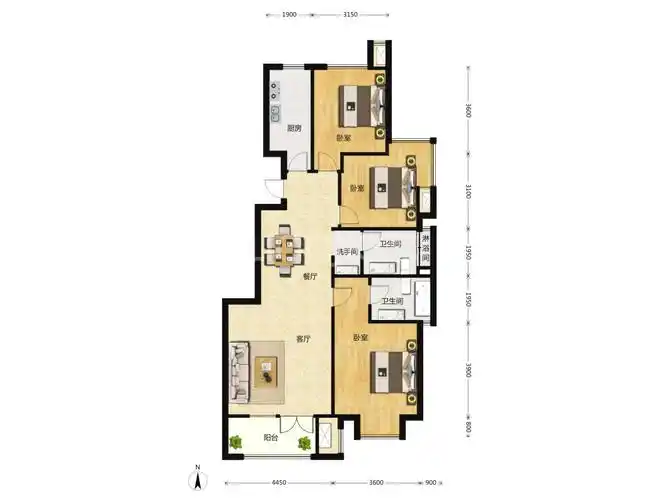 北京风景户型图(链家网)