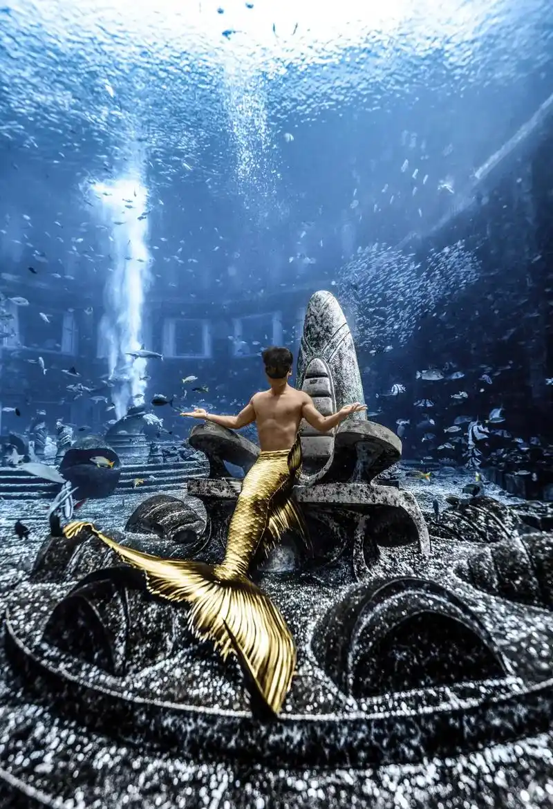 腹肌美人鱼|亚特兰蒂斯水 - 抖音