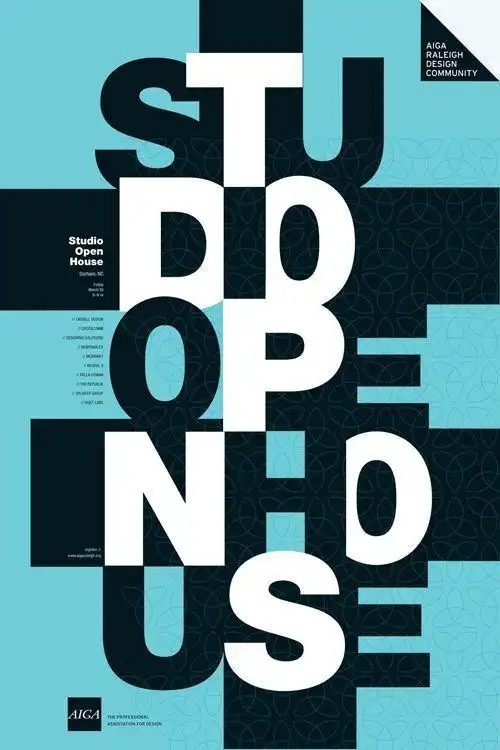 创意英文排版海报设计 来自字体灵感 - 微博