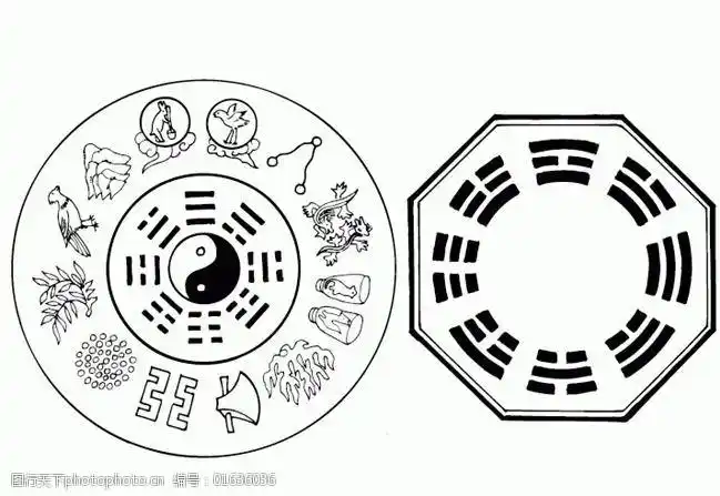 2款太极八卦矢量图下载