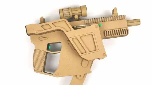 纸板diy狙击模型儿童玩具教具手工枪自科技包科技科学实验