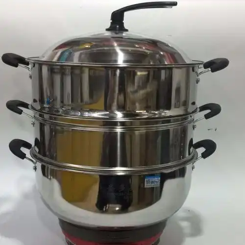 圣多星八代多功能不锈钢电热锅30cm 32cm 34cm电火锅电炒锅 34cm加厚