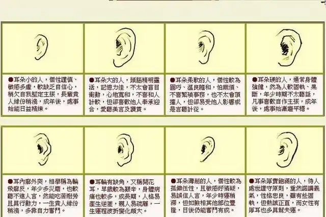 耳相1 6种图解(耳朵耳相图解)插图3