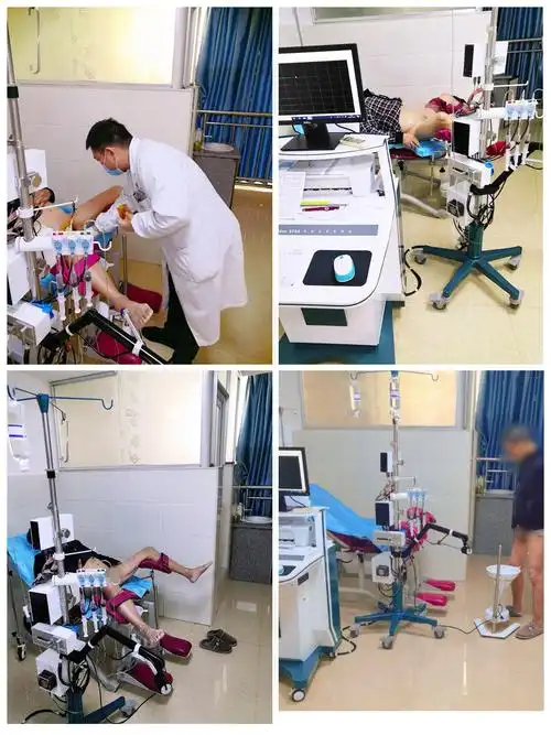 甄勇医师正在为前列腺患者做尿动力学检查,并完成一次完整的排尿过程.