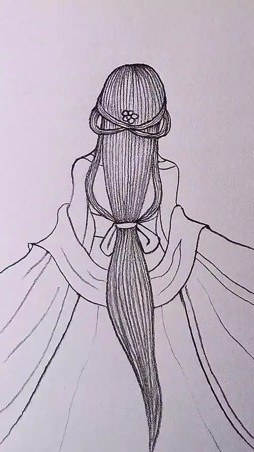 古风背影杀又来了喔画画日常