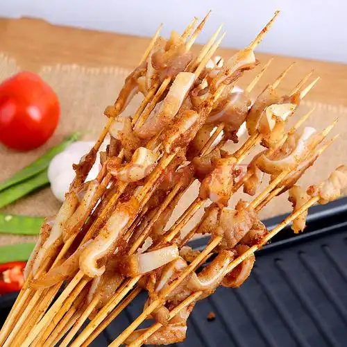 烧烤食材猪脆骨串60串腌制软骨串铁板月牙骨串油炸小吃半成品