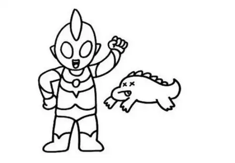 怪兽简笔画之奥特曼