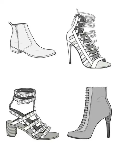 服装设计之鞋子款式合集二