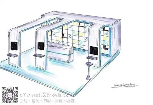 30个手绘展台集合