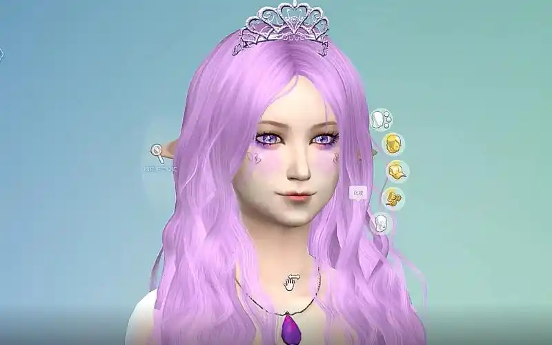 小绒毛捏人模拟人生479紫色美人鱼加琳香莲79