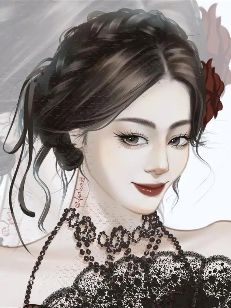 画的是迪丽热巴暗夜玫瑰造型.#迪丽热巴 #画画 #迪丽热巴暗 - 抖音