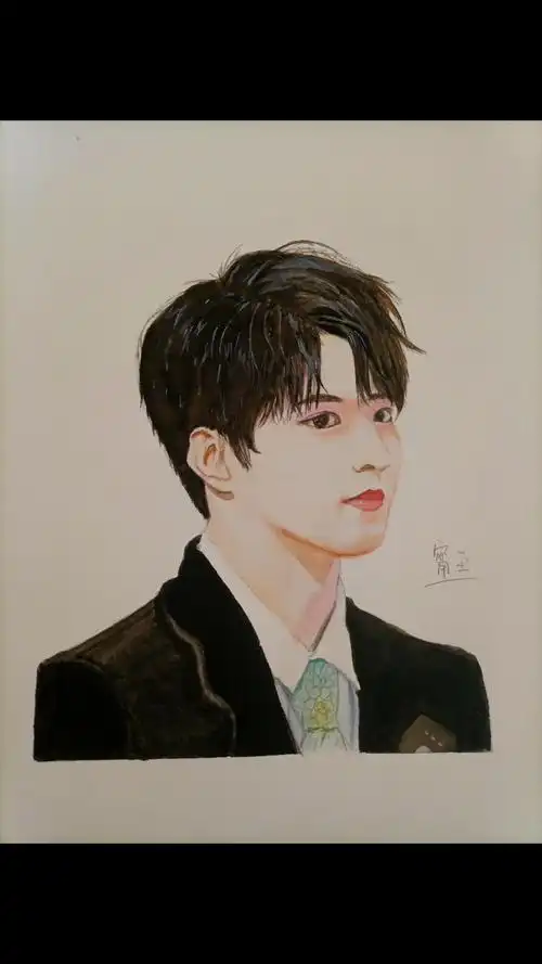 【水彩】水彩人物时代少年团刘耀文_哔哩哔哩_bilibili