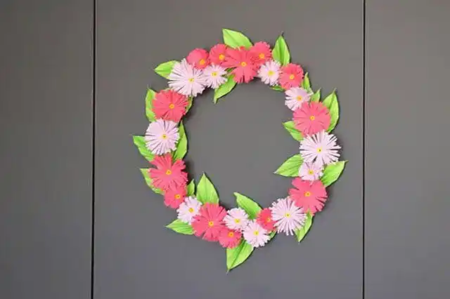 重阳节手工制作菊花怎么用手工纸简单做花环步骤图解