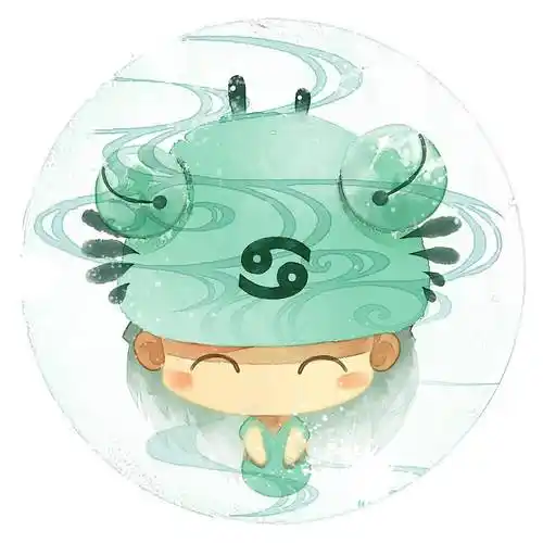 一批巨蟹座星座系列圆头像,据说细心体贴的巨蟹座是恋爱必选.