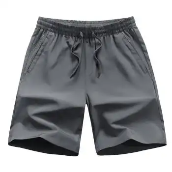 春季新款短裤男装大码运动裤速干五分裤男士弹力运动短裤灰色8xl