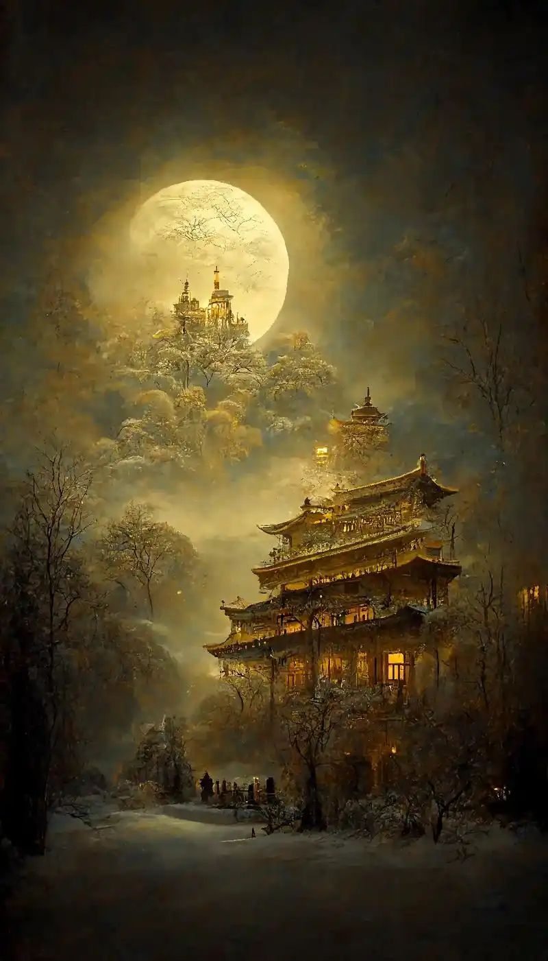 用你现有文化描述此景#国风古韵 #人间仙境美如画 #唯美意境 - 抖音