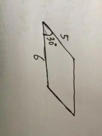 15c㎡的平行四边形怎么画