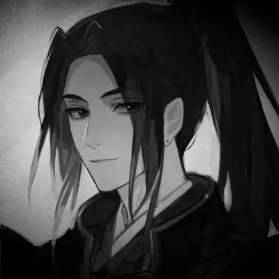 古风黑白头像男生水墨图片