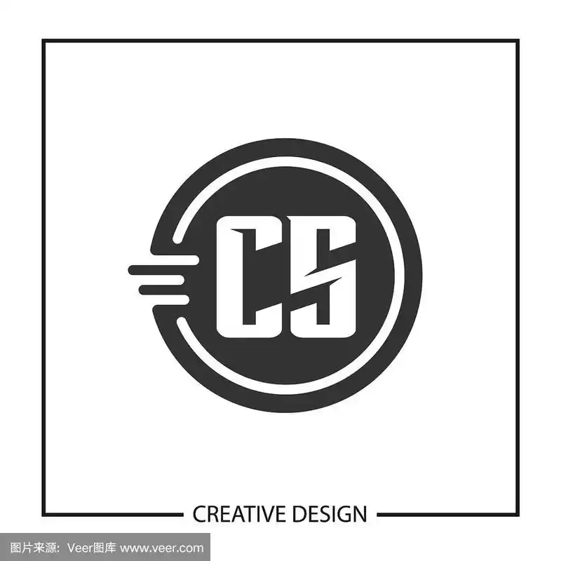 首字母cs标志模板设计