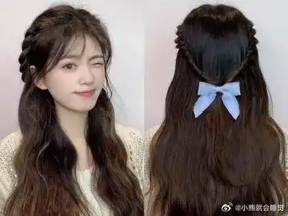 一分钟都不要的超温柔公主编发 谁还不是个小公主呢#发型教程 #卷发