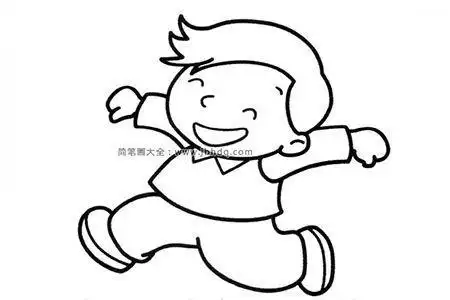 可爱的小男孩简笔画教程2022-03-092小男孩简笔画人物简笔画小男孩的