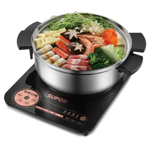 苏泊尔supor升降电火锅电磁炉专业火锅程序计时涮烫c22ip03