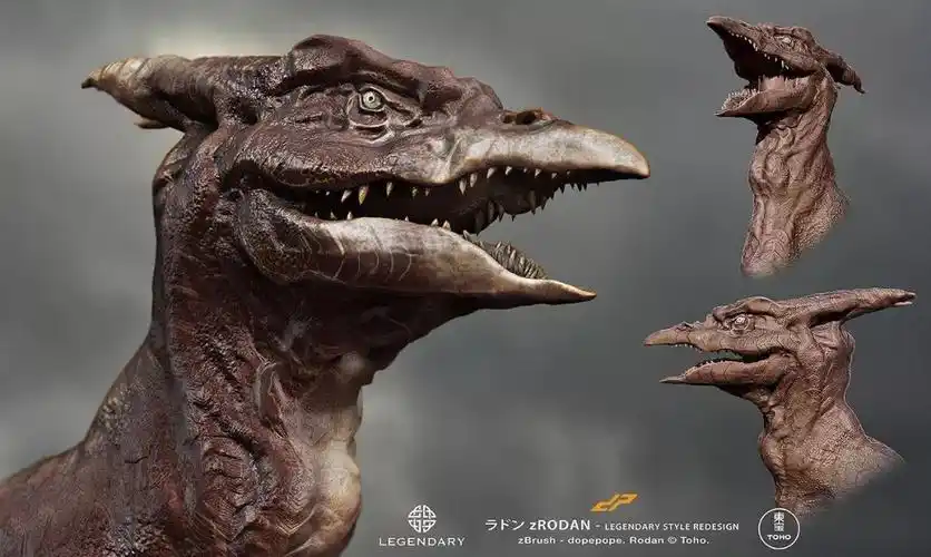 "大鸟"拉顿 rodan mothra "怪兽女王"摩斯拉, 由中国云南雨林的巨兽