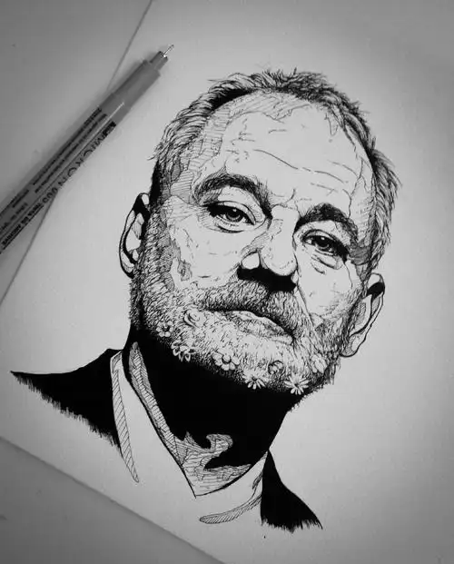 手绘人像._高清图集_新浪网