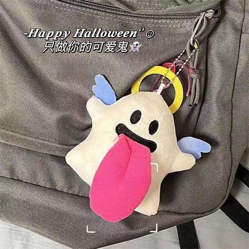 千叶繁吐舌头可爱鬼ins挂件包挂饰幽灵挂件小鬼玩偶钥匙扣 可爱鬼