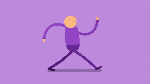 用梦幻般的rubberhose插件后的效果行走循环动画