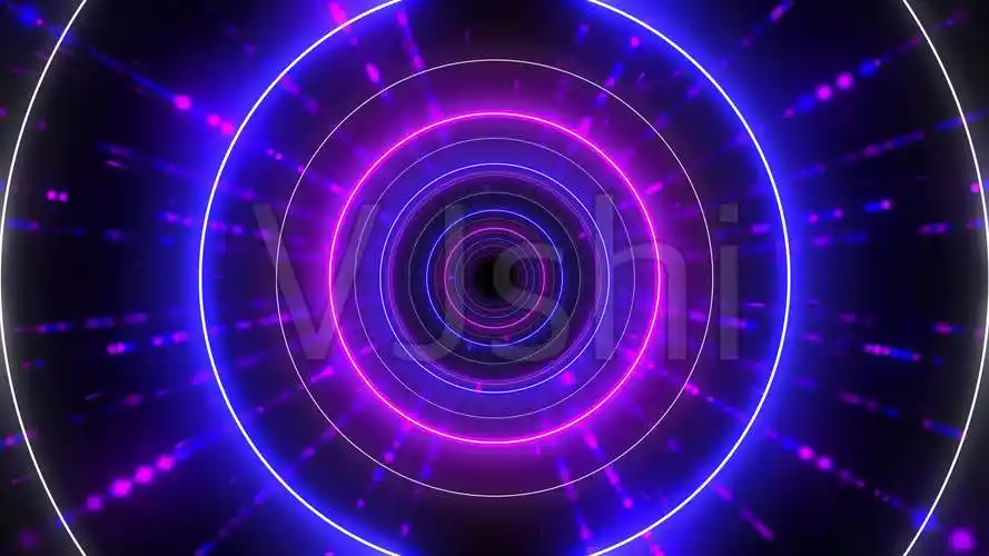 4k彩色粒子线动感闪烁模特灯光秀舞台背景_4096x2304_高清视频素材