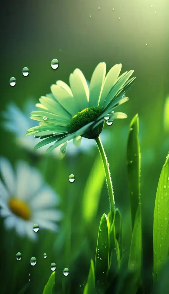 10高清治愈美图分享:绿色花草