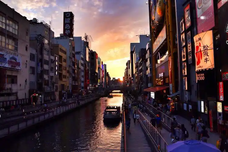 大阪心斋桥夕阳