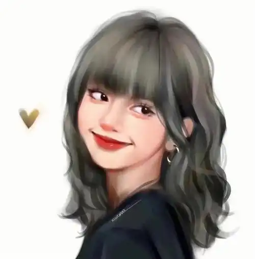 blackpink头像漫图与原图